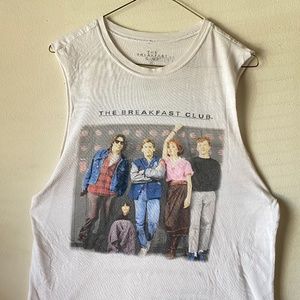 Vintage Urban Outfitters The Breakfast Club Tank Top White Size Medium